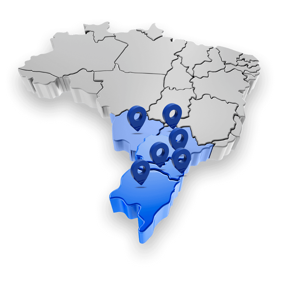 mapa de atuação da MF Balanças